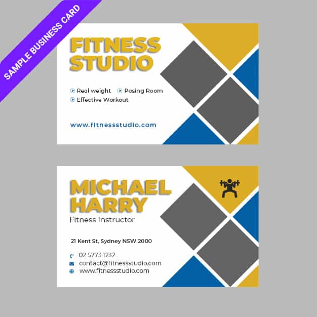 2-Gym-Business-card-sample