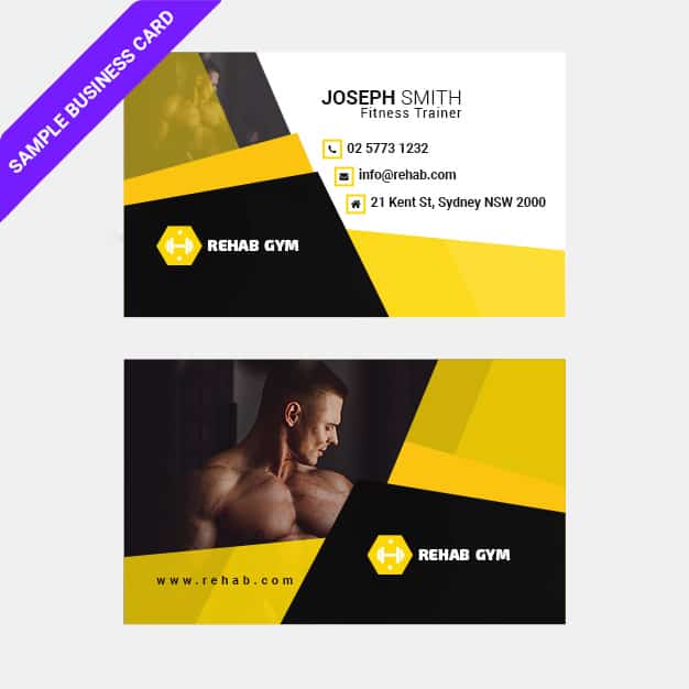 3-Gym-Business-card-sample