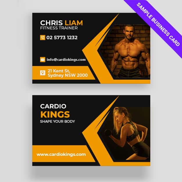 5-Gym-Business-card-sample