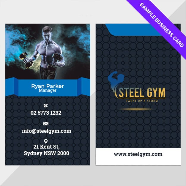 7-Gym-Business-card-sample