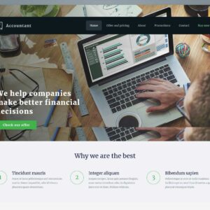 accountant – Multi-Page Website Sample