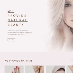 beauty2 – Multi-Page Website Sample
