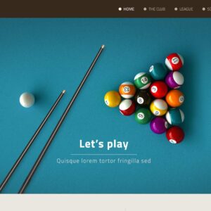 billiard – Multi-Page Website Sample