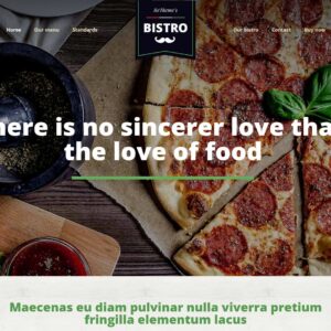bistro – Multi-Page Website Sample