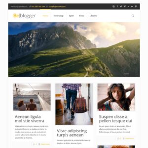 blogger – Multi-Page Website Sample