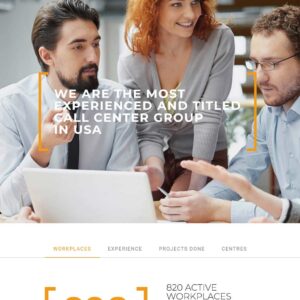 callcenter – Multi-Page Website Sample