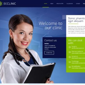 clinic – Multi-Page Website Sample