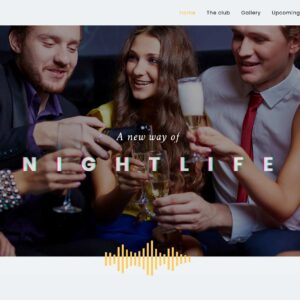 club – Multi-Page Website Sample