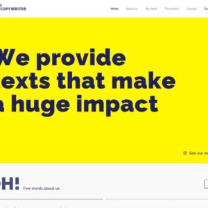 copywriter – Multi-Page Website Sample