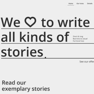 copywriter2 – Multi-Page Website Sample