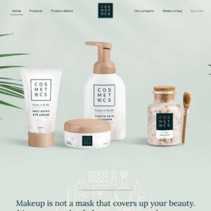 cosmetics2 – Multi-Page Website Sample