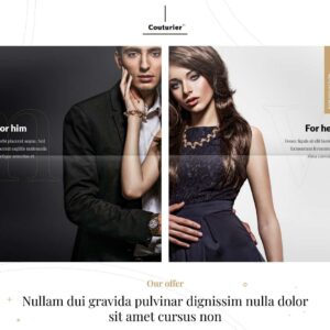 couturier – Multi-Page Website Sample