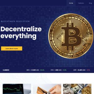 cryptocurrency – Multi-Page Website Sample