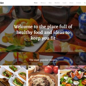 diet – Multi-Page Website Sample