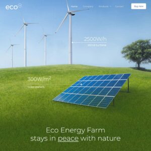 eco2 – Multi-Page Website Sample