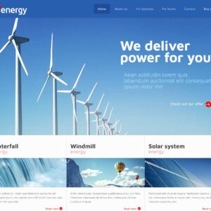 energy – Multi-Page Website Sample