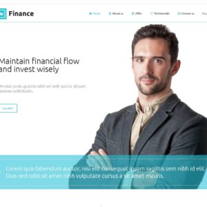 finance – Multi-Page Website Sample
