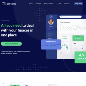 finance4 – Multi-Page Website Sample