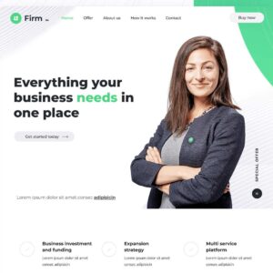 firm2 – Multi-Page Website Sample
