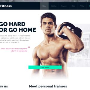 fitness – Multi-Page Website Sample