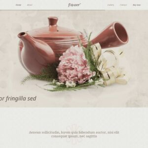 flower – Multi-Page Website Sample