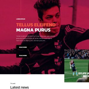 football – Multi-Page Website Sample