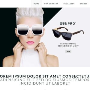 glasses – Multi-Page Website Sample