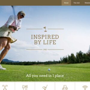 golf – Multi-Page Website Sample