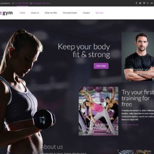 gym – Multi-Page Website Sample