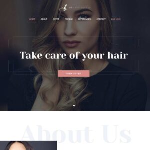 hairdresser – Multi-Page Website Sample