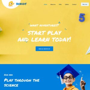kids – Multi-Page Website Sample
