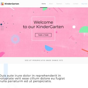 kindergarten – Multi-Page Website Sample