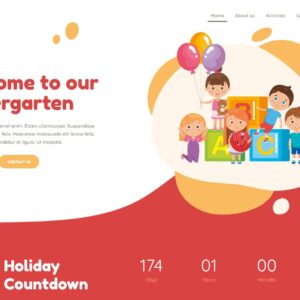 kindergarten3 – Multi-Page Website Sample