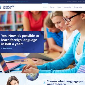 language – Multi-Page Website Sample