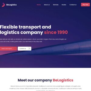 logistics2 – Multi-Page Website Sample
