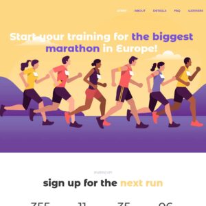 marathon – Multi-Page Website Sample