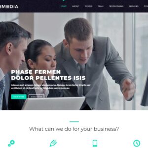 media – Multi-Page Website Sample