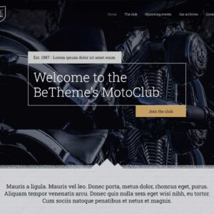 moto – Multi-Page Website Sample