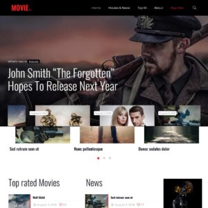 movie2 – Multi-Page Website Sample