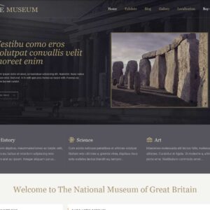 museum – Multi-Page Website Sample