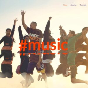 music – Multi-Page Website Sample