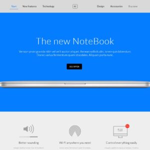 notebook – Multi-Page Website Sample