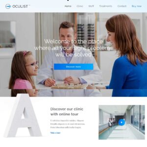 oculist – Multi-Page Website Sample