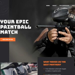 paintball – Multi-Page Website Sample