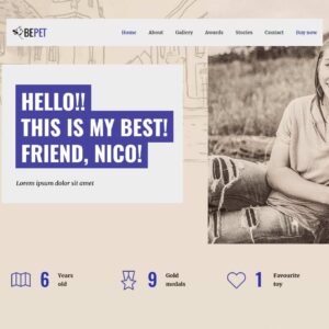 pet – Multi-Page Website Sample