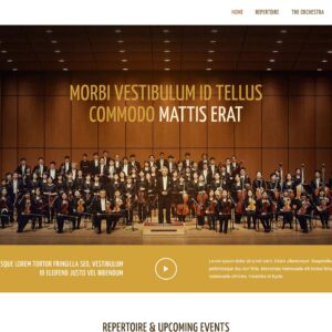 philharmonic – Multi-Page Website Sample