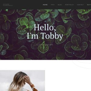 photography – Multi-Page Website Sample