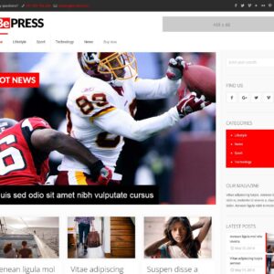 press – Multi-Page Website Sample