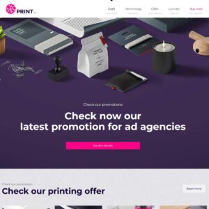 print – Multi-Page Website Sample