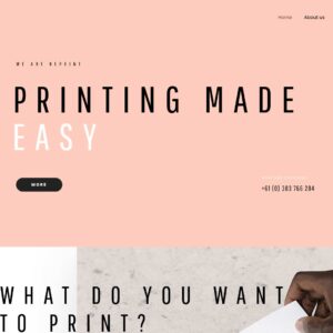 print2 – Multi-Page Website Sample